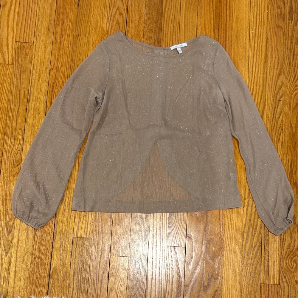 Delia’s Shimmer Button Back Blouse
